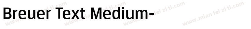 Breuer Text Medium字体转换